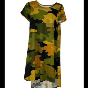 LULAROE CARLY * CAMO * swing dress XXS XS S unicorn